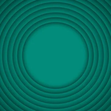 Vector Concentric Turquoise 10 Circle. Background. Stock Illustration