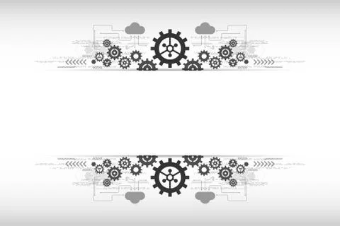 Vector concept design technology with empty spaces for use. 스톡 일러스트