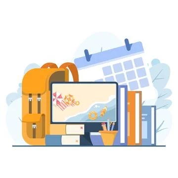 Vector concept of digital travel planning Stock Illustration