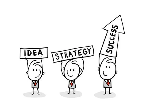 Vector concept of effective teamwork, business team, brainstorm Illustrazione stock