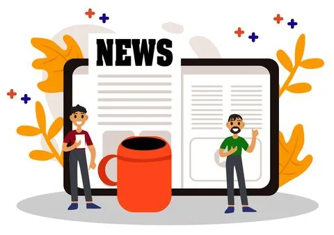 Vector Concept Of Mass Media Stock Illustration