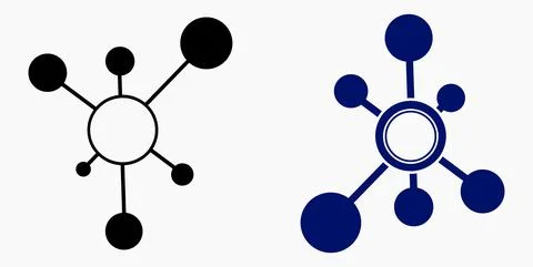 Vector concept network icon. Social network. Stock Illustration
