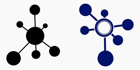 Vector concept network icon. Social network. Stock Illustration
