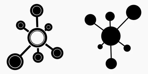 Vector concept network icon. Social network. Stock Illustration