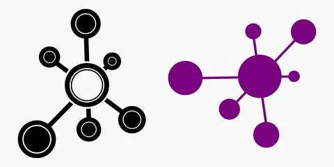 Vector concept network icon. Social network. Stock Illustration