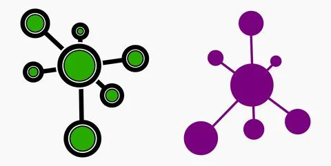 Vector concept network icon. Social network. Stock Illustration