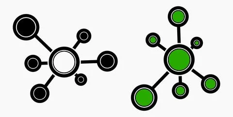Vector concept network icon. Social network. Stock Illustration
