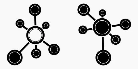 Vector concept network icon. Social network. Stock Illustration
