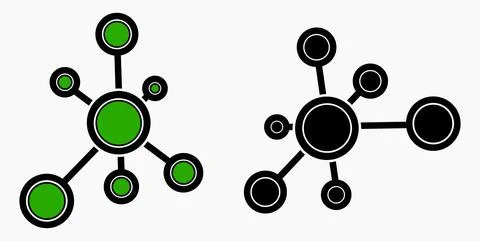 Vector concept network icon. Social network. Stock Illustration