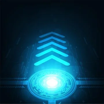 Vector in the concept of next-generation technology. Stock Illustration