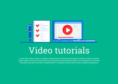 Vector concept for online education. 스톡 일러스트