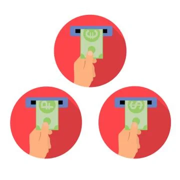 Vector concept of payment options in flat style Stock Illustration