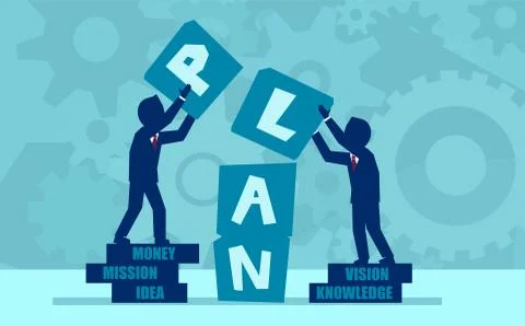 Vector concept of teamwork and partnership Stock Illustration