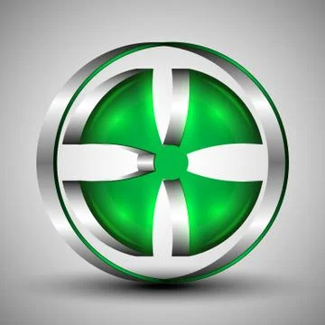 The vector conceptual 3d Logo Stock Illustration