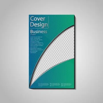 The vector conceptual cover template for business Stock Illustration