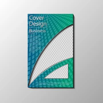 The vector conceptual cover template for business Stock Illustration