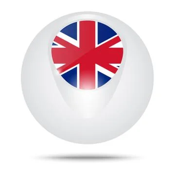 Vector. Conceptual sphere. Flag of the Great Britain. Stock-Illustration