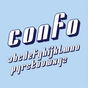 Vector condensed original bold display font design, alphabet, lowercase chara Stock Illustration