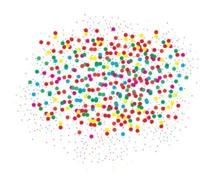 Vector confetti background Stock Illustration