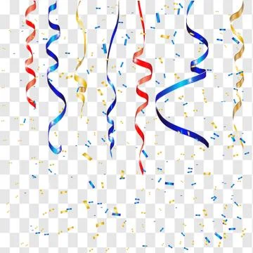 Vector confetti. Festive illustration. Stock Illustration