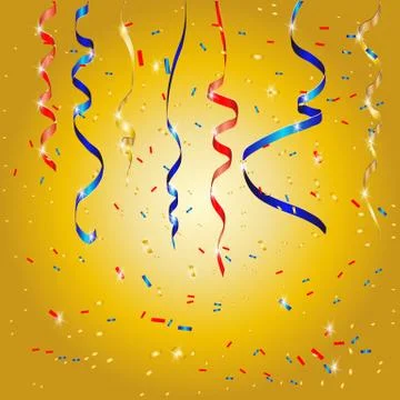 Vector confetti. Festive illustration. Stock Illustration