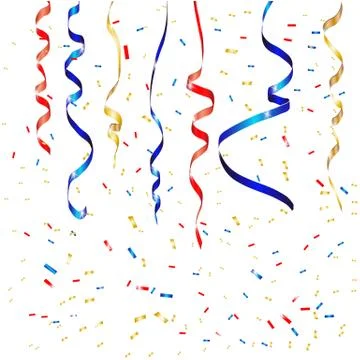 Vector confetti. Festive illustration. Stock Illustration