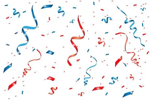 Vector confetti. Festive illustration. Stock Illustration