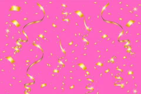 Vector confetti. Festive illustration. Stock Illustration
