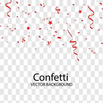 Vector confetti. Festive illustration. Stock Illustration