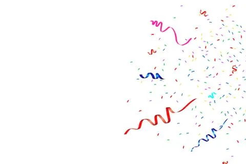 Vector confetti. Festive illustration. Stock Illustration