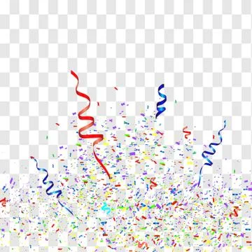 Vector confetti. Festive illustration. Stock Illustration