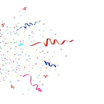 Vector confetti. Festive illustration. Stock Illustration