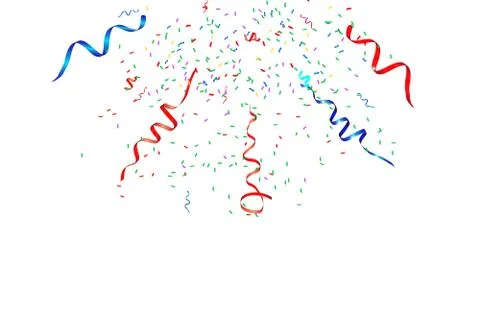 Vector confetti. Festive illustration. Stock Illustration
