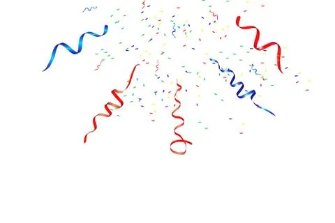 Vector confetti. Festive illustration. Stock Illustration