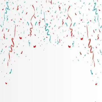 Vector confetti. Festive illustration. Stock Illustration