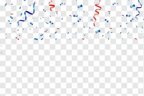 Vector confetti. Festive illustration. Party popper isolated on white backgro Stock Illustration
