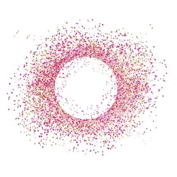 Vector confetti splash dots isolated burst colors Illustrazione stock