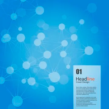 Vector connect background. Headline design Illustrazione stock