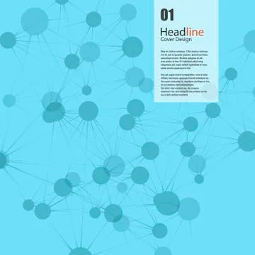 Vector connect background. Headline design Stock Illustration
