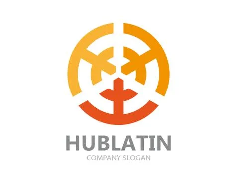 Vector connect logo template Stock Illustration