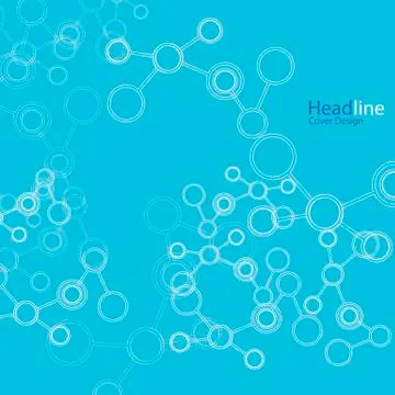 Vector connection structure. Vector abstract science background Illustrazione stock