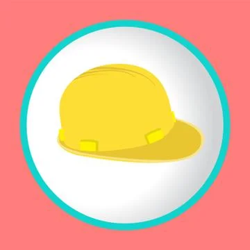 Vector construction helmet icon Stock Illustration