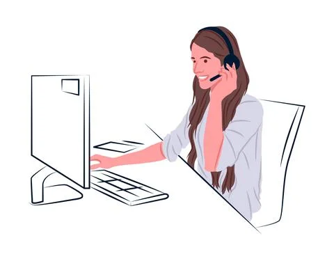 Vector consultant in shadow of sharp lines style 스톡 일러스트