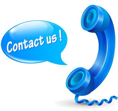 Vector contact us illustration concept Stock Illustration