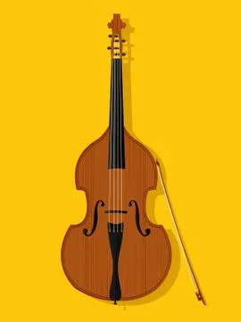 Vector contrabass 스톡 일러스트