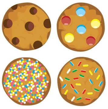 Vector Cookie Set Stock Illustration