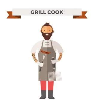 Vector cooking chef vector illustration Stock Illustration