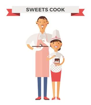 Vector cooking chef vector illustration Stock Illustration