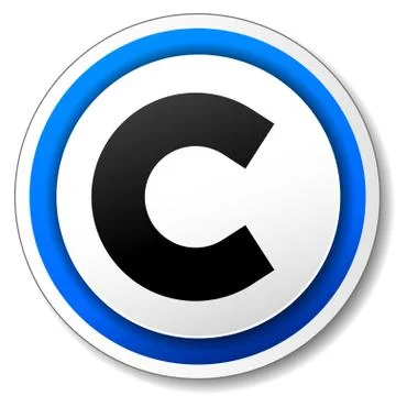 Vector copyright icon Stock Illustration