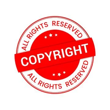 Vector Copyright red Stamp Copyright design Stock Illustration